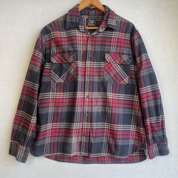 Jachs Other - Jachs Heritage 100% Cotton Flannel Button Front Plaid Shirt Men’s Size XXL 2XL